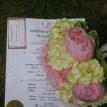 Bridal Bouquet, along with the Marriage Certificate that I made for the couple.