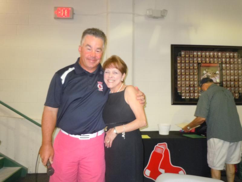 Me, with Stephen Hollingsworth, Boston Red Sox "BoSox Club" President