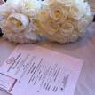 Maid-of-Honor Bouquets, along with the Marriage Certificate that I made.