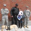 Me, with Boston's Finest at theTribute to the Marathon Victims at Fenway Park